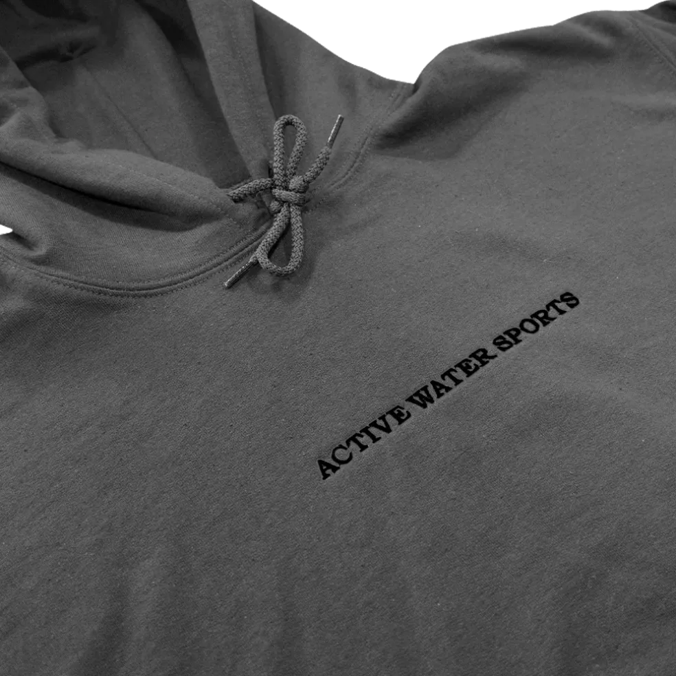 AWS Embroidered Hoodie – Charcoal