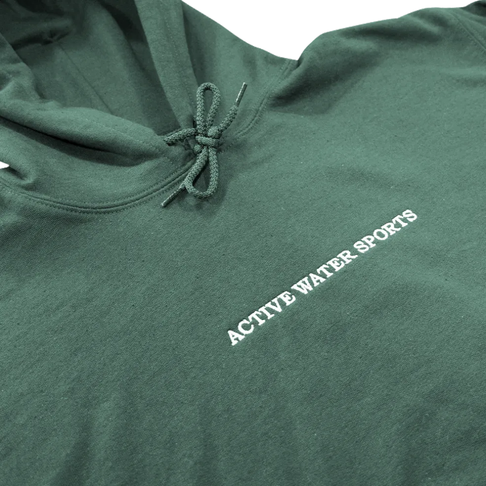 AWS Embroidered Hoodie – Green