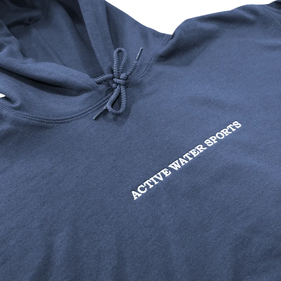AWS Embroidered Hoodie – Navy