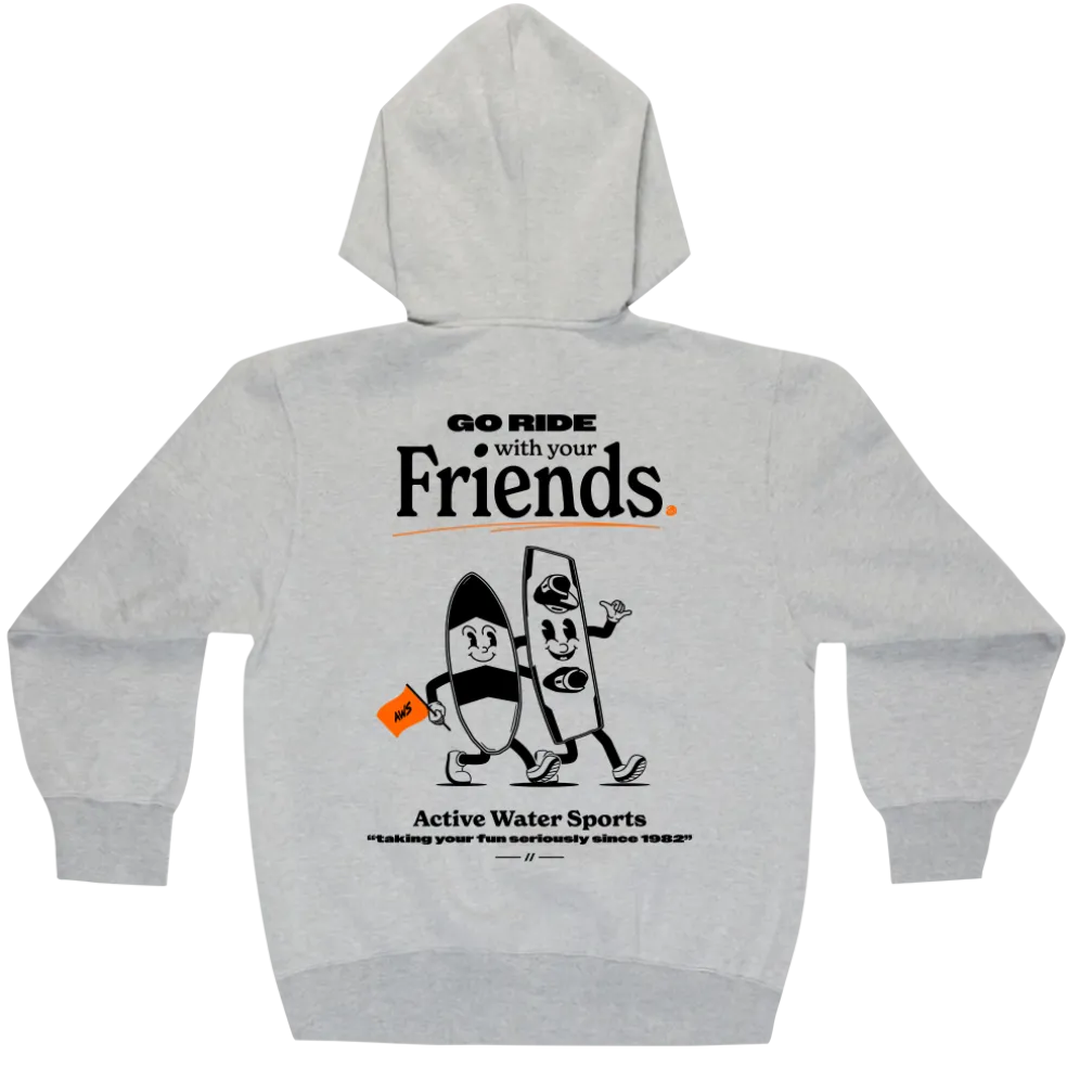 AWS Friends Gildan Hoodie - Grey