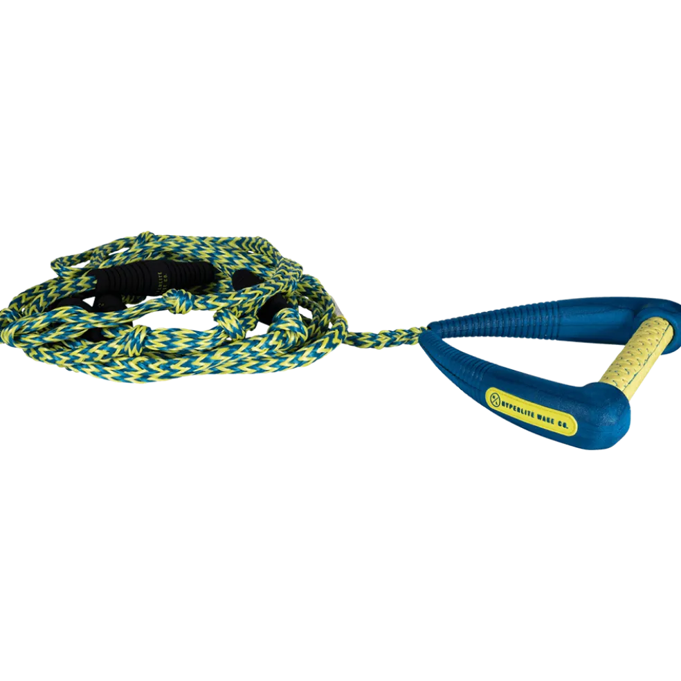 Hyperlite 25' Pro Surf Rope w/ Handle - Blue/Yellow