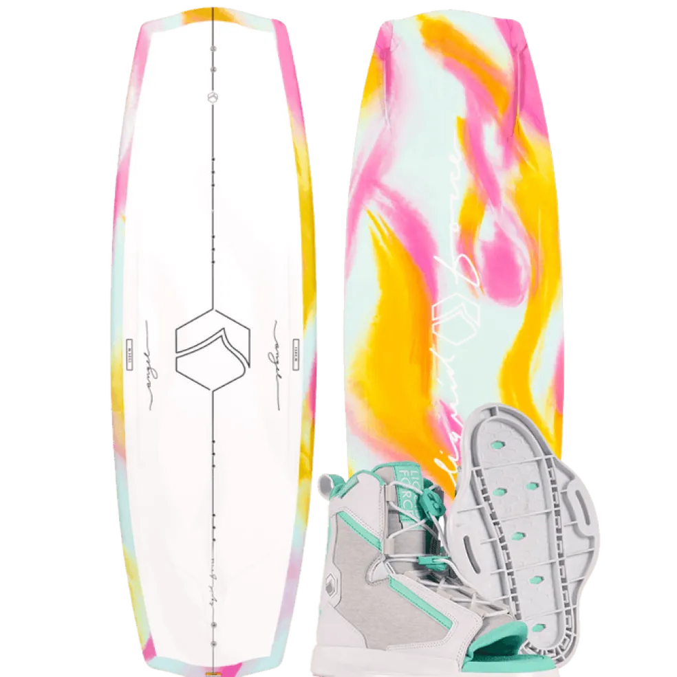 Liquid Force 2025 Angel Wakeboard | Plush 6R Bindings