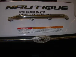 Nautique DECAL TRANSOM CHROMAX BLACK CHROME 1.39 x 18 - 140017
