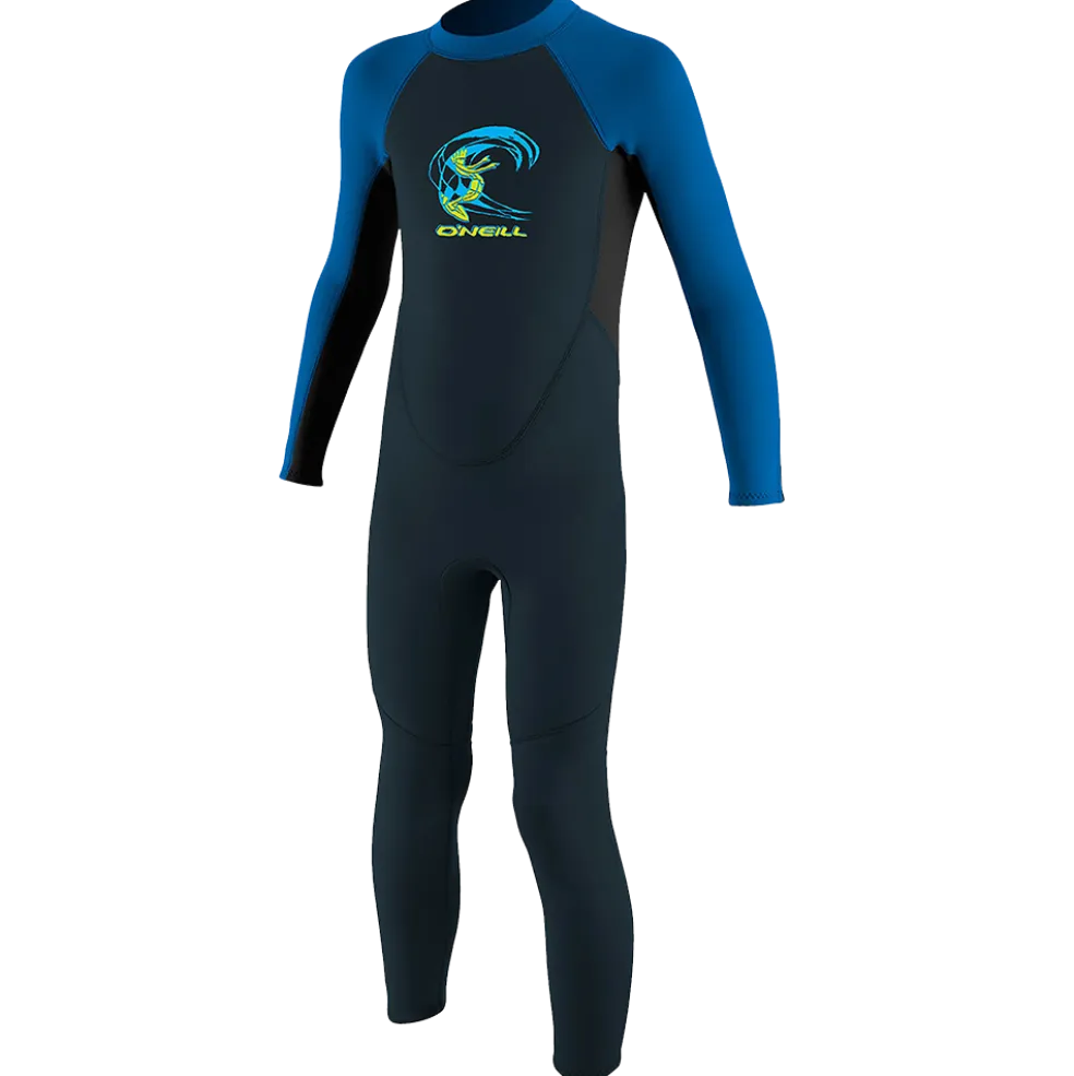O'Neill Toddler Reactor II 2mm Back Zip Full Wetsuit - Black/Ocean/Slate